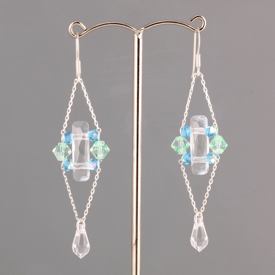 Blue Lagune Earrings Tutorial